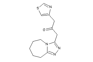 Image of 1-(6,7,8,9-tetrahydro-5H-[1,2,4]triazolo[4,3-a]azepin-3-yl)-3-thiazol-4-yl-acetone