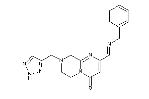 2-(benzyliminomethyl)-8-(2H-triazol-4-ylmethyl)-7,9-dihydro-6H-pyrimido[1,2-a]pyrazin-4-one