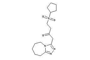 Image of 4-cyclopentylsulfonyl-1-(6,7,8,9-tetrahydro-5H-[1,2,4]triazolo[4,3-a]azepin-3-yl)butan-2-one