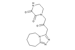Image of 1-[2-keto-3-(6,7,8,9-tetrahydro-5H-[1,2,4]triazolo[4,3-a]azepin-3-yl)propyl]piperazine-2,3-quinone