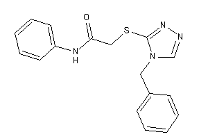 Image of 2-[(4-benzyl-1,2,4-triazol-3-yl)thio]-N-phenyl-acetamide