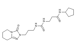N-cyclopentyl-3-[3-(3-keto-5,6,7,8-tetrahydro-[1,2,4]triazolo[4,3-a]pyridin-2-yl)propylcarbamoylamino]propionamide