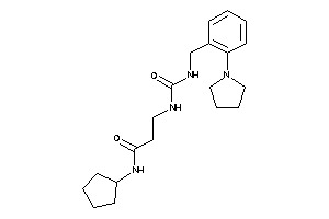 Image of N-cyclopentyl-3-[(2-pyrrolidinobenzyl)carbamoylamino]propionamide