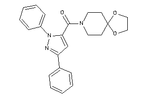 1,4-dioxa-8-azaspiro[4.5]decan-8-yl-(2,5-diphenylpyrazol-3-yl)methanone