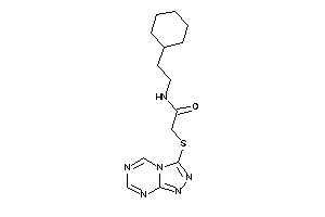 N-(2-cyclohexylethyl)-2-([1,2,4]triazolo[4,3-a][1,3,5]triazin-3-ylthio)acetamide