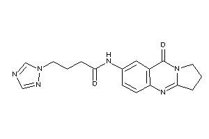 N-(9-keto-2,3-dihydro-1H-pyrrolo[2,1-b]quinazolin-7-yl)-4-(1,2,4-triazol-1-yl)butyramide