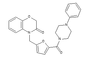 4-[[5-(4-phenylpiperazine-1-carbonyl)-2-furyl]methyl]-1,4-benzoxazin-3-one