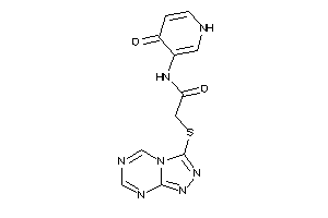 N-(4-keto-1H-pyridin-3-yl)-2-([1,2,4]triazolo[4,3-a][1,3,5]triazin-3-ylthio)acetamide