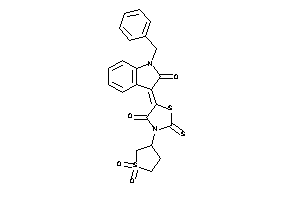 5-(1-benzyl-2-keto-indolin-3-ylidene)-3-(1,1-diketothiolan-3-yl)-2-thioxo-thiazolidin-4-one