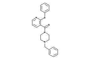 Image of (4-benzylpiperazino)-(2-phenoxy-3-pyridyl)methanone