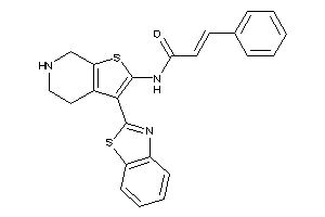 N-[3-(1,3-benzothiazol-2-yl)-4,5,6,7-tetrahydrothieno[2,3-c]pyridin-2-yl]-3-phenyl-acrylamide