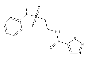 Image of N-[2-(phenylsulfamoyl)ethyl]thiadiazole-5-carboxamide