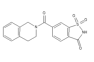 Image of 6-(3,4-dihydro-1H-isoquinoline-2-carbonyl)-1,1-diketo-1,2-benzothiazol-3-one