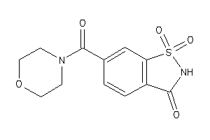 Image of 1,1-diketo-6-(morpholine-4-carbonyl)-1,2-benzothiazol-3-one