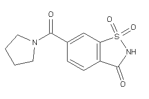 Image of 1,1-diketo-6-(pyrrolidine-1-carbonyl)-1,2-benzothiazol-3-one