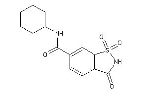 N-cyclohexyl-1,1,3-triketo-1,2-benzothiazole-6-carboxamide