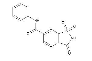 Image of 1,1,3-triketo-N-phenyl-1,2-benzothiazole-6-carboxamide