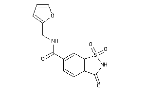 Image of N-(2-furfuryl)-1,1,3-triketo-1,2-benzothiazole-6-carboxamide