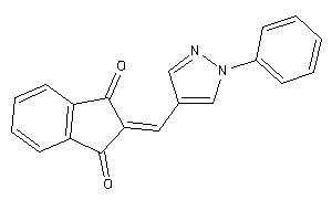 2-[(1-phenylpyrazol-4-yl)methylene]indane-1,3-quinone