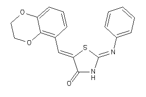 5-(2,3-dihydro-1,4-benzodioxin-5-ylmethylene)-2-phenylimino-thiazolidin-4-one