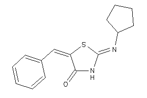 5-benzal-2-cyclopentylimino-thiazolidin-4-one