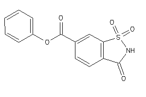 Image of 1,1,3-triketo-1,2-benzothiazole-6-carboxylic Acid Phenyl Ester