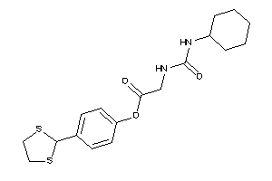 Image of 2-(cyclohexylcarbamoylamino)acetic Acid [4-(1,3-dithiolan-2-yl)phenyl] Ester