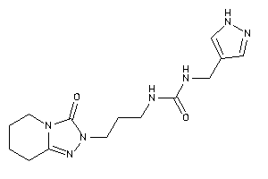 1-[3-(3-keto-5,6,7,8-tetrahydro-[1,2,4]triazolo[4,3-a]pyridin-2-yl)propyl]-3-(1H-pyrazol-4-ylmethyl)urea