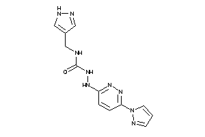 1-(1H-pyrazol-4-ylmethyl)-3-[(6-pyrazol-1-ylpyridazin-3-yl)amino]urea