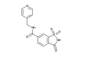 1,1,3-triketo-N-(4-pyridylmethyl)-1,2-benzothiazole-6-carboxamide