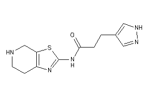 Image of 3-(1H-pyrazol-4-yl)-N-(4,5,6,7-tetrahydrothiazolo[5,4-c]pyridin-2-yl)propionamide