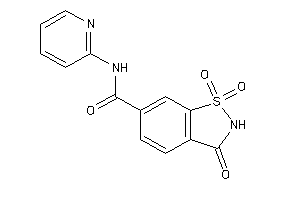 1,1,3-triketo-N-(2-pyridyl)-1,2-benzothiazole-6-carboxamide