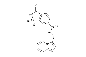 Image of 1,1,3-triketo-N-([1,2,4]triazolo[4,3-a]pyridin-3-ylmethyl)-1,2-benzothiazole-6-carboxamide