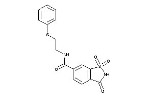 Image of 1,1,3-triketo-N-[2-(phenylthio)ethyl]-1,2-benzothiazole-6-carboxamide