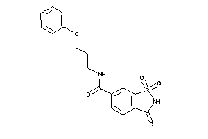 1,1,3-triketo-N-(3-phenoxypropyl)-1,2-benzothiazole-6-carboxamide