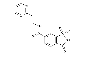 Image of 1,1,3-triketo-N-[2-(2-pyridyl)ethyl]-1,2-benzothiazole-6-carboxamide