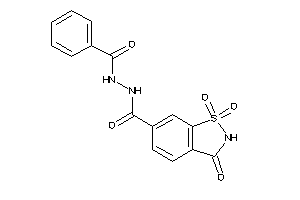 N'-benzoyl-1,1,3-triketo-1,2-benzothiazole-6-carbohydrazide