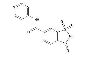 1,1,3-triketo-N-(4-pyridyl)-1,2-benzothiazole-6-carboxamide