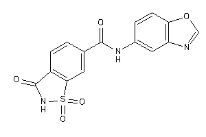 N-(1,3-benzoxazol-5-yl)-1,1,3-triketo-1,2-benzothiazole-6-carboxamide