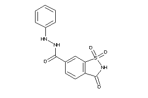 1,1,3-triketo-N'-phenyl-1,2-benzothiazole-6-carbohydrazide