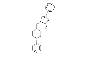 5-phenyl-3-[[4-(4-pyridyl)piperazino]methyl]-4-oxazoline-2-thione