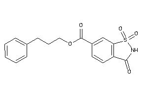 1,1,3-triketo-1,2-benzothiazole-6-carboxylic Acid 3-phenylpropyl Ester