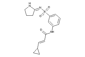 3-cyclopropyl-N-[3-(pyrrolidin-2-ylideneamino)sulfonylphenyl]acrylamide