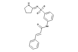 3-phenyl-N-[3-(pyrrolidin-2-ylideneamino)sulfonylphenyl]acrylamide