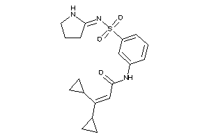 3,3-dicyclopropyl-N-[3-(pyrrolidin-2-ylideneamino)sulfonylphenyl]acrylamide