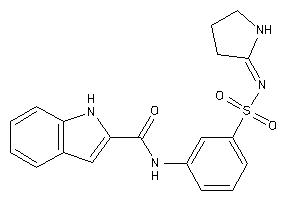 N-[3-(pyrrolidin-2-ylideneamino)sulfonylphenyl]-1H-indole-2-carboxamide