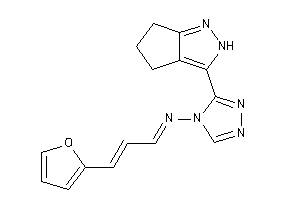 3-(2-furyl)prop-2-enylidene-[3-(2,4,5,6-tetrahydrocyclopenta[c]pyrazol-3-yl)-1,2,4-triazol-4-yl]amine