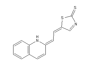 Image of 5-[2-(1H-quinolin-2-ylidene)ethylidene]-3-thiazoline-2-thione