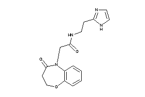 N-[2-(1H-imidazol-2-yl)ethyl]-2-(4-keto-2,3-dihydro-1,5-benzoxazepin-5-yl)acetamide