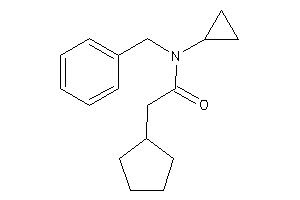 N-benzyl-2-cyclopentyl-N-cyclopropyl-acetamide